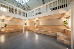 Workagile Huddlebox installation in plywood finish