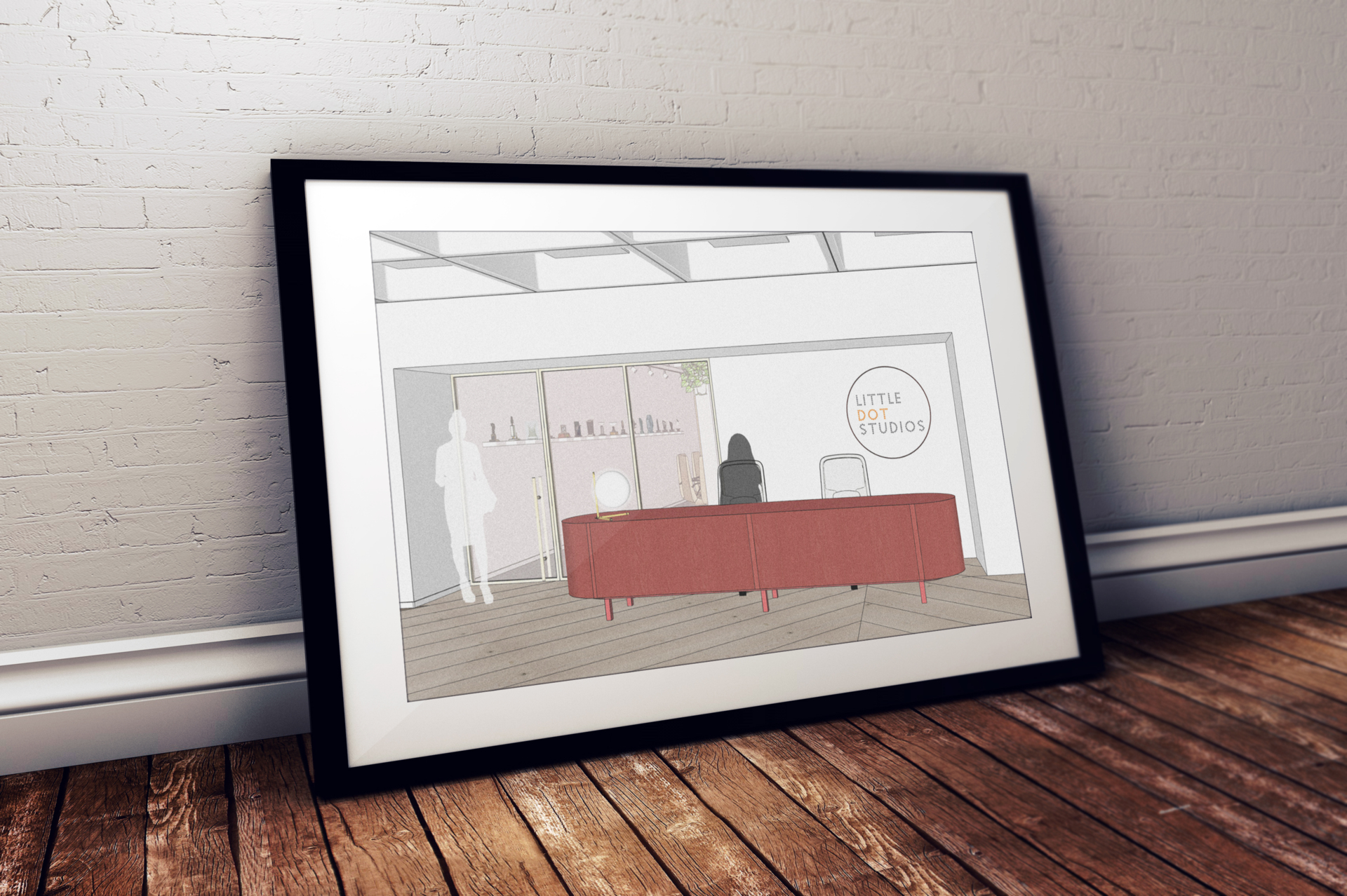 Littledot Studios Framed Mockup Design