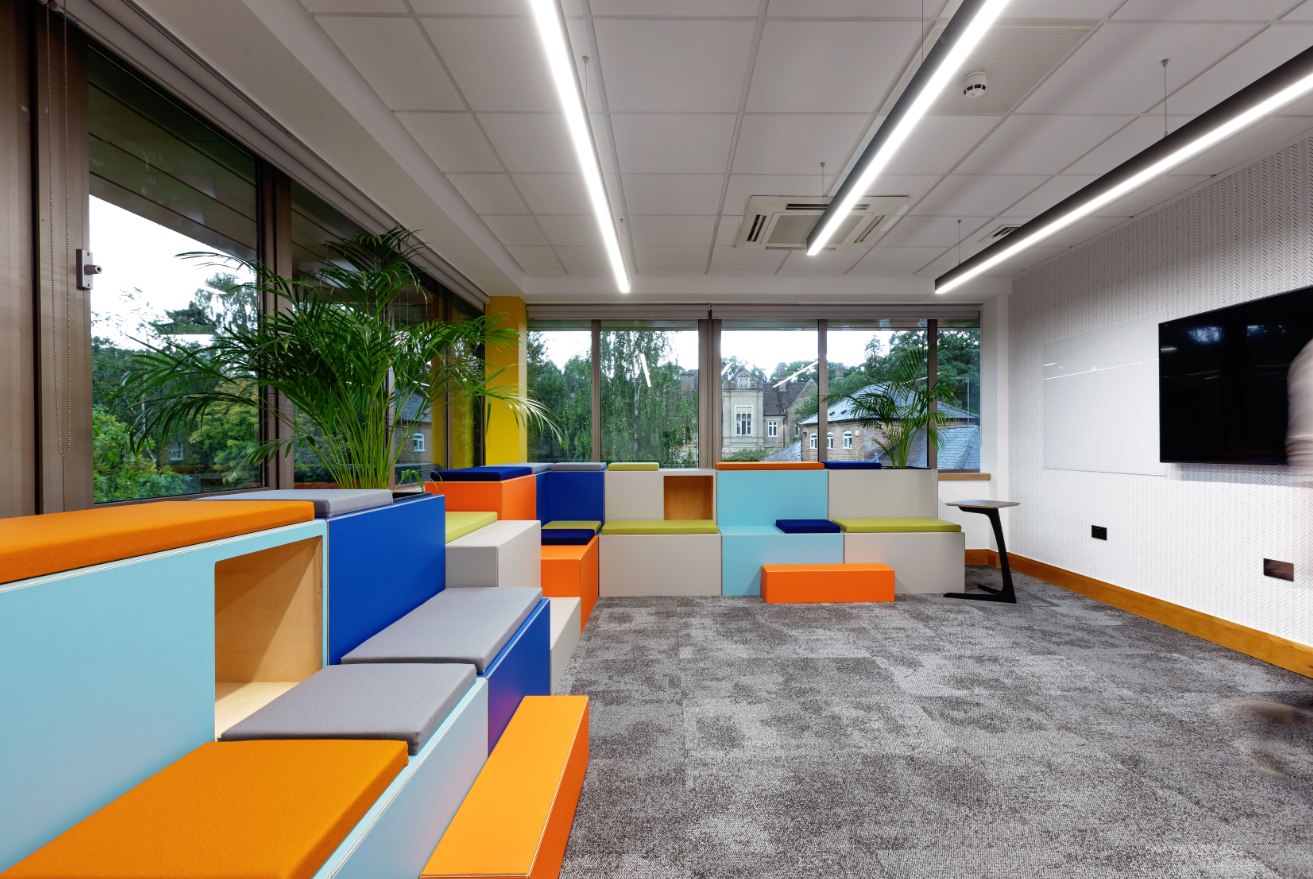 Vibrant Huddlebox shown in office