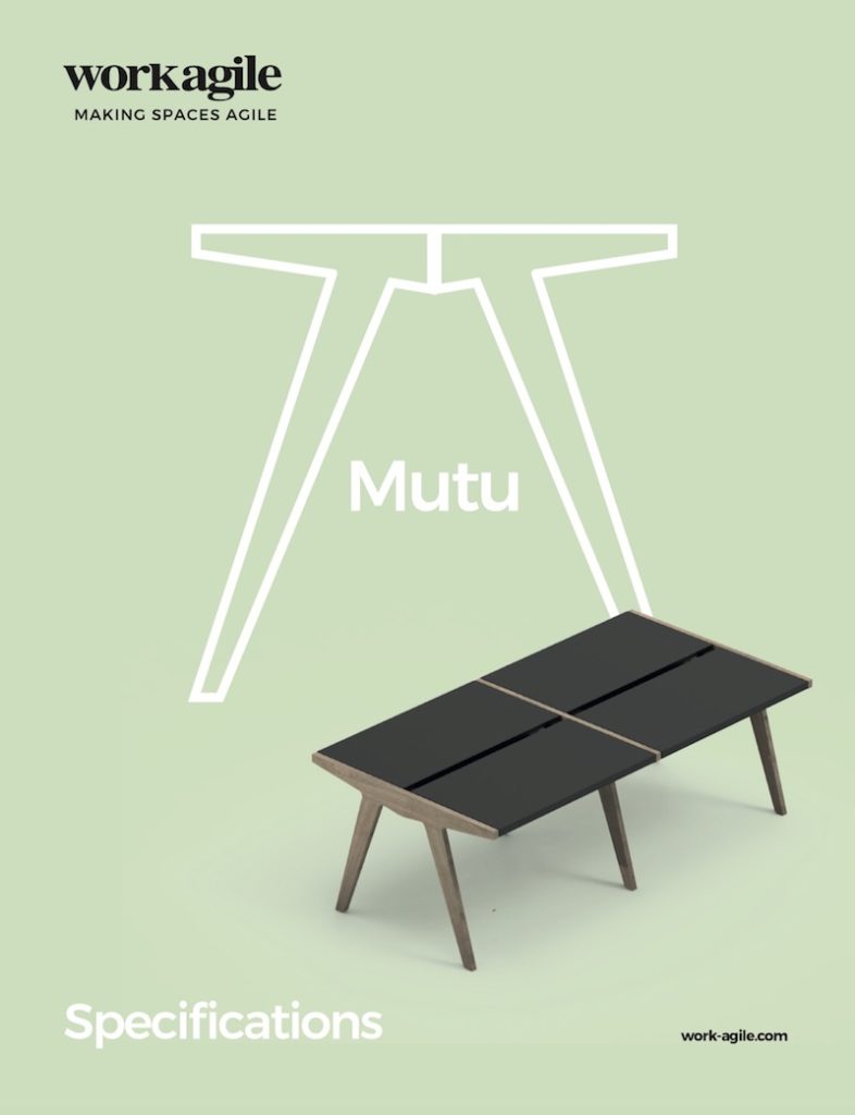 Mutu table brochure shown on front cover