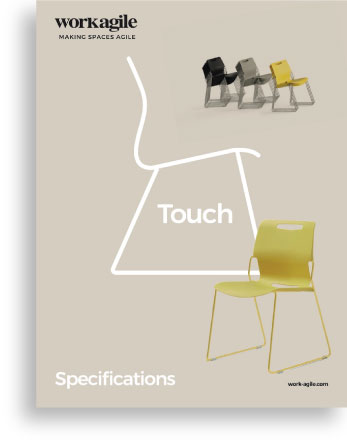 Touch chair brochure graphic showing front cover.