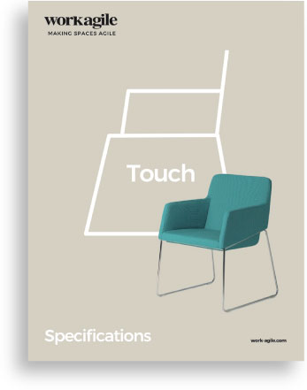 Touch chair brochure graphic showing front cover