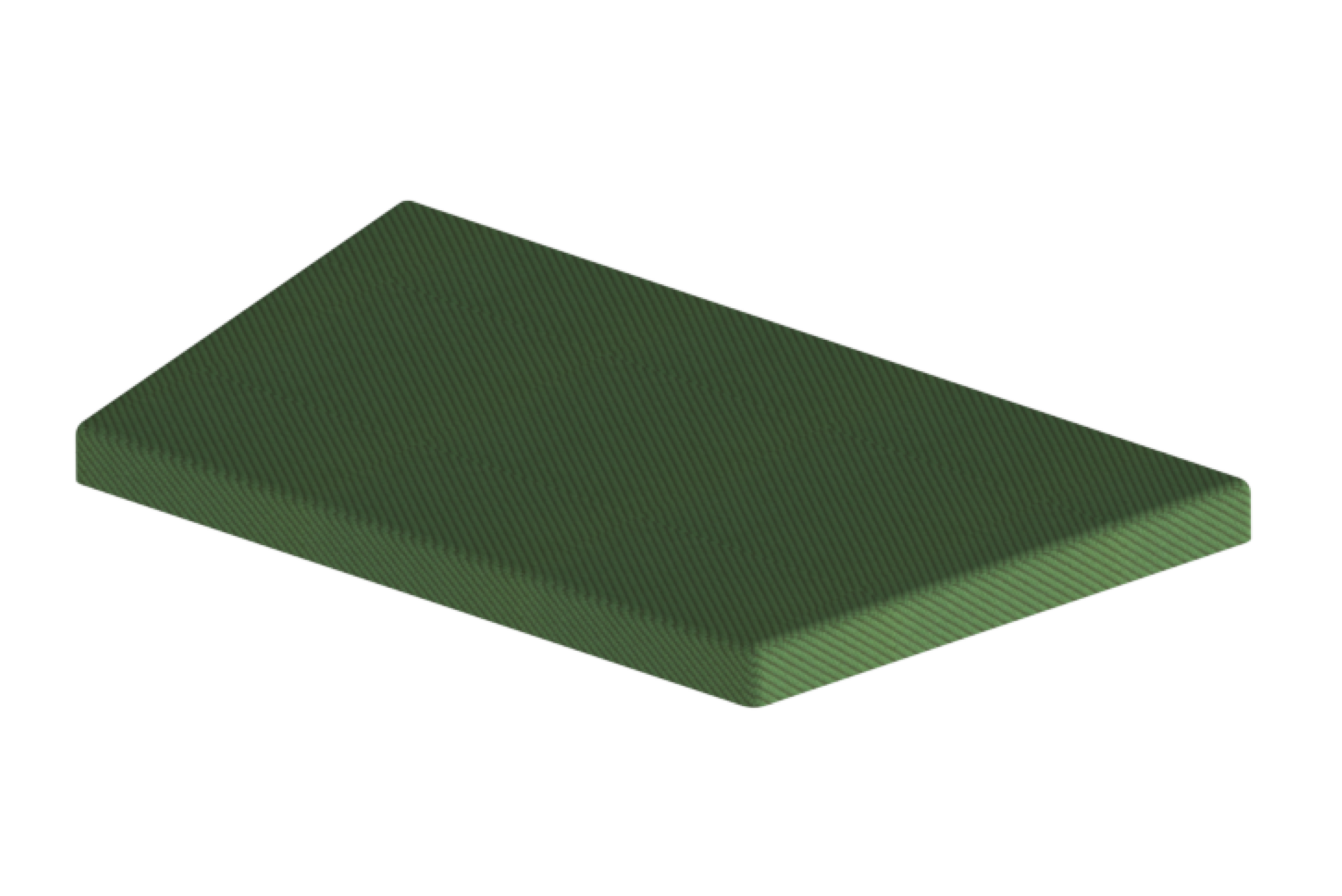 Workagile Huddlebox Camp front seat pad module shown in green