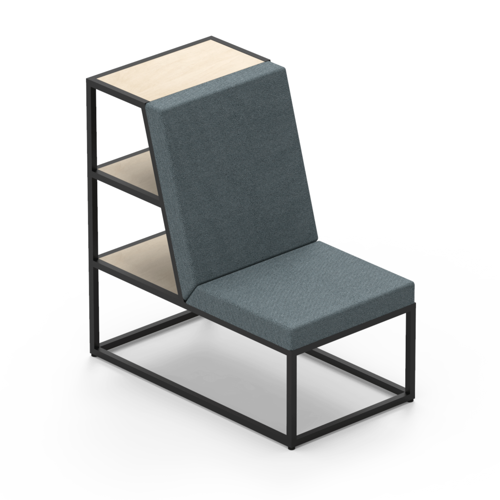 Workagile Anyway modular seat / shelf combination