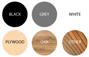 Table top colour options