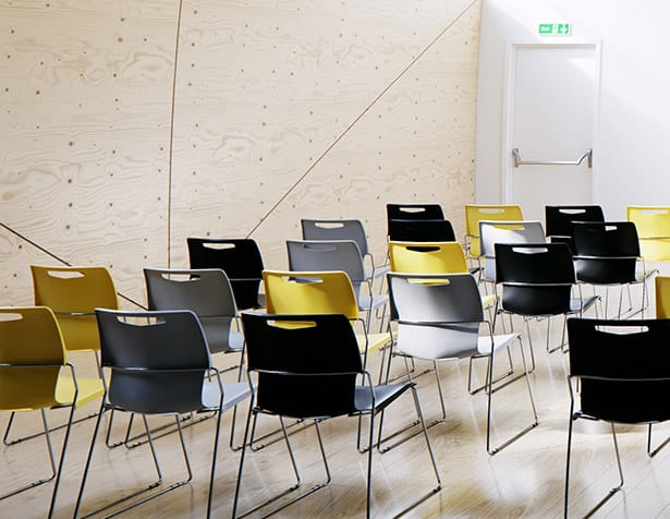 Touch Chairs shown in a conference hall setting