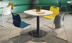 Touch Chairs shown around small table in a canteen or cafe