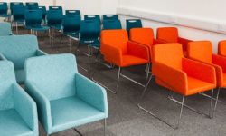 Touch Armchairs shown in a conference room setting