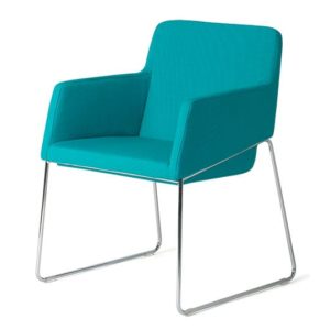 Touch Armchair in blue shown on a white background